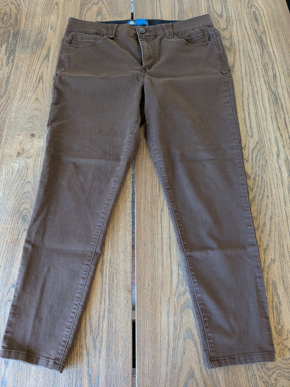 Democracy Women's Brown Absolution Pants Jeans Size 14